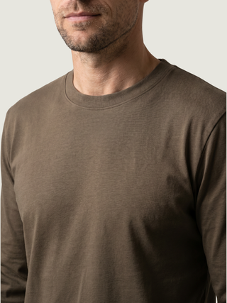 Long-Sleeved T-Shirt - Walnut